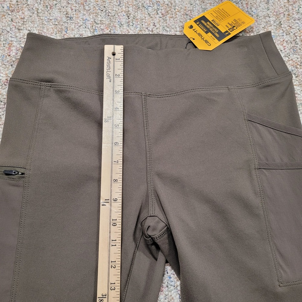 Carhartt Force Pants Women Medium Fitted Lightweight Utility Rugged Legging Flex - Picture 4 of 16